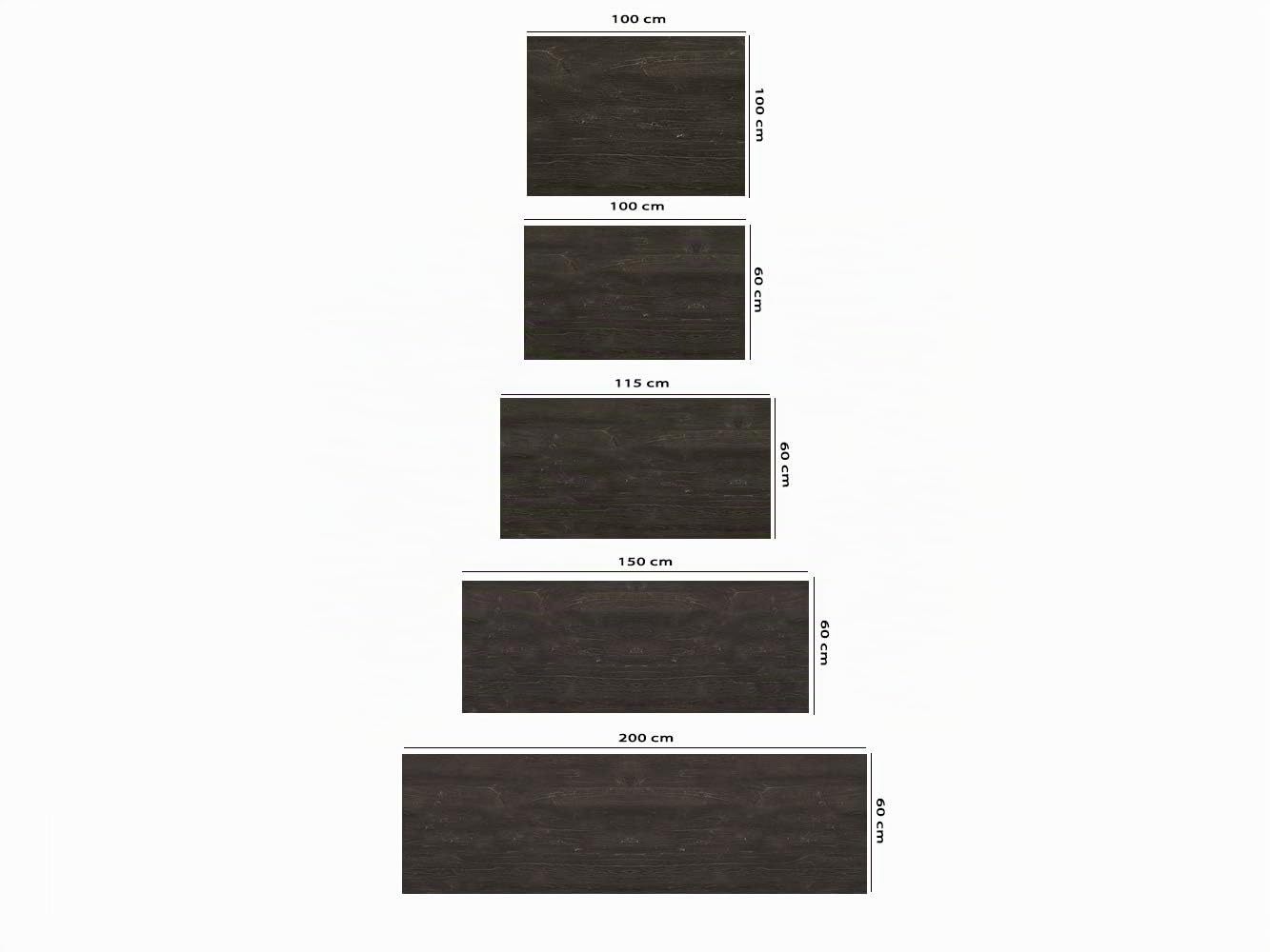 Oedim Cabecero Cama PVC Textura Madera Marrón Oscura 150x60cm | Disponible en Varias Medidas | Cabecero Ligero, Elegante, Resistente y Económico