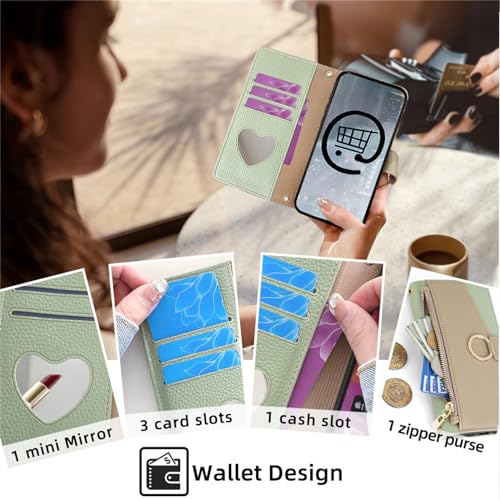 Étui pour iPhone 15 avec fermeture éclair résolvant le manque de place pour vos cartes - 2
