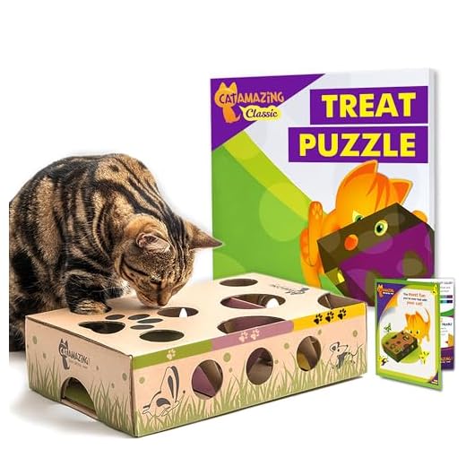 Cat Amazing Classic – Cat Puzzle Feeder – Interactive Enrichment Toy – Cat Treat Puzzle Box – Food Maze for Indoor Cats – Best Cat Toy Ever!