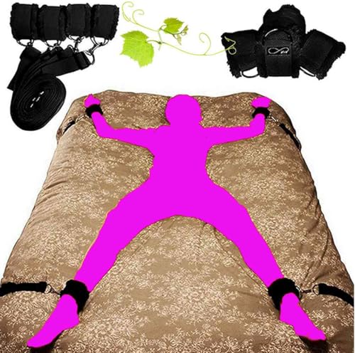 Bed Restraints for Ankles and Wrist Men King Bed Straps...