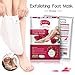 Foot Peel Mask 3 Pack， Exfoliator Peel Off Calluses Dead Skin Callus Remover，Baby Soft Smooth Touch Feet-Men Women (rose)