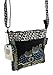 Laurel Burch LB4315 Crossbody Tote with Zipper Top, Spotted Cats
