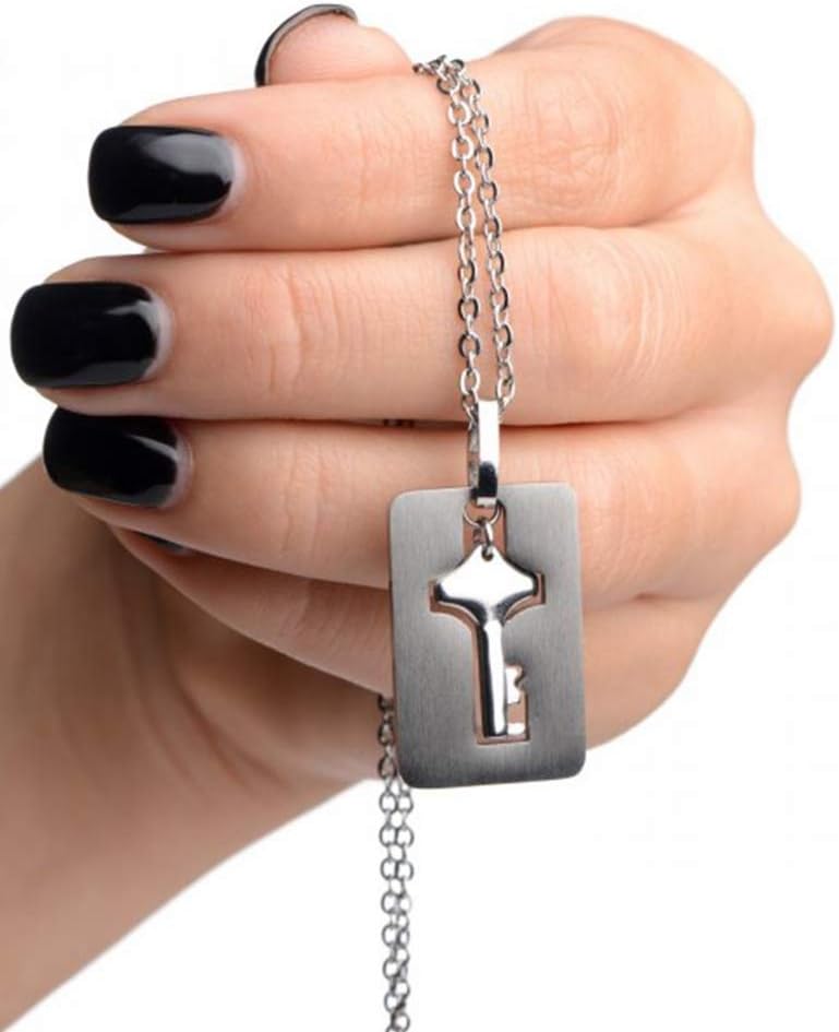 Master Series Cuffed Locking Bracelet and Key Necklace