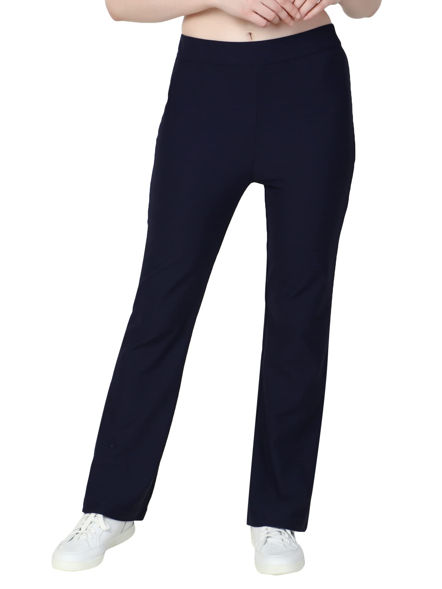zuvino Ribbed Bell Bottom Office Pants, Formal Options for Women-picture-21