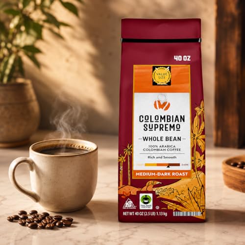 Colombian Supremo Café en Grano 40 oz Bolsa miniatura 2