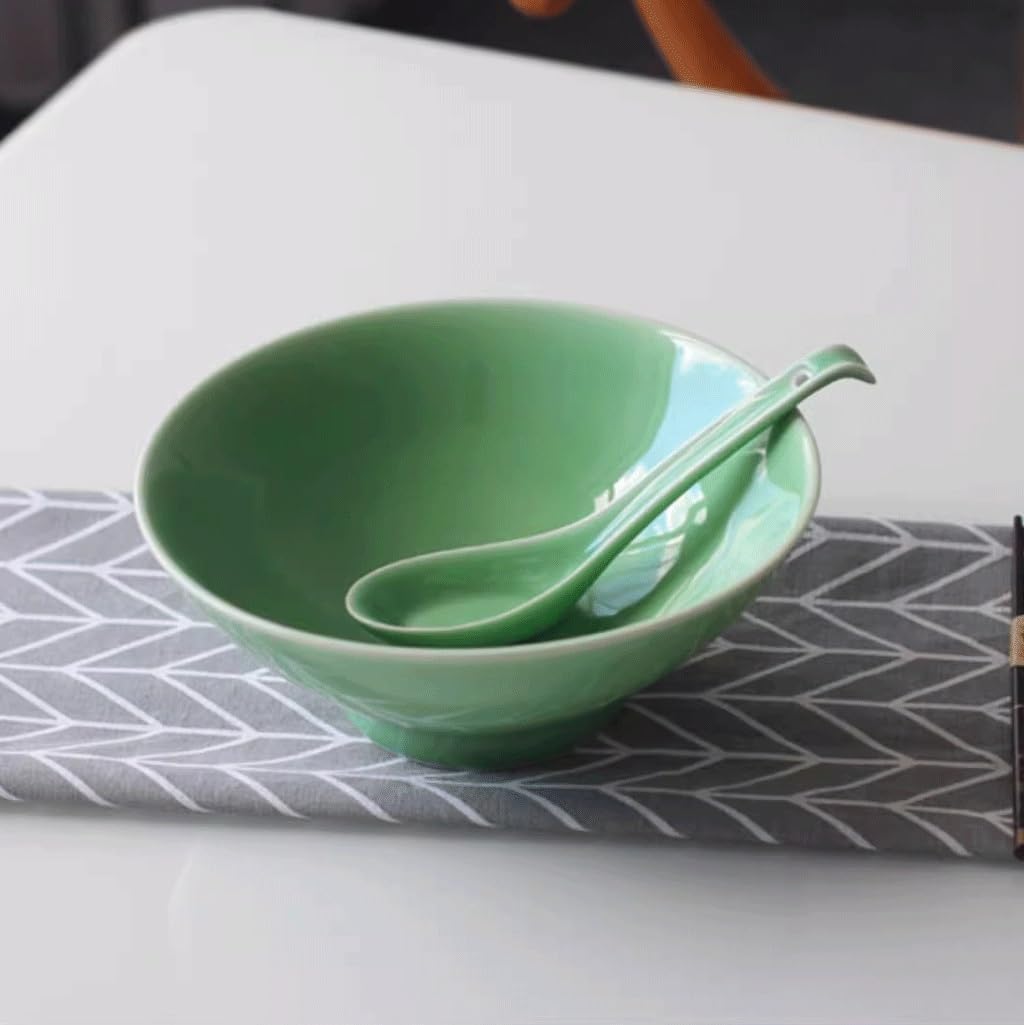 Miski do zupy miska na makaron gospodarstwo domowe duża ceramiczna restauracja makaron instant miska ramen wysokie miski obiadowe (A)