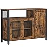 VASAGLE dressoir, keukenkast, opbergkast, met 3 deuren, voor woonkamer, keuken, eetkamer, 110 x 33 x 75 cm, industriële…