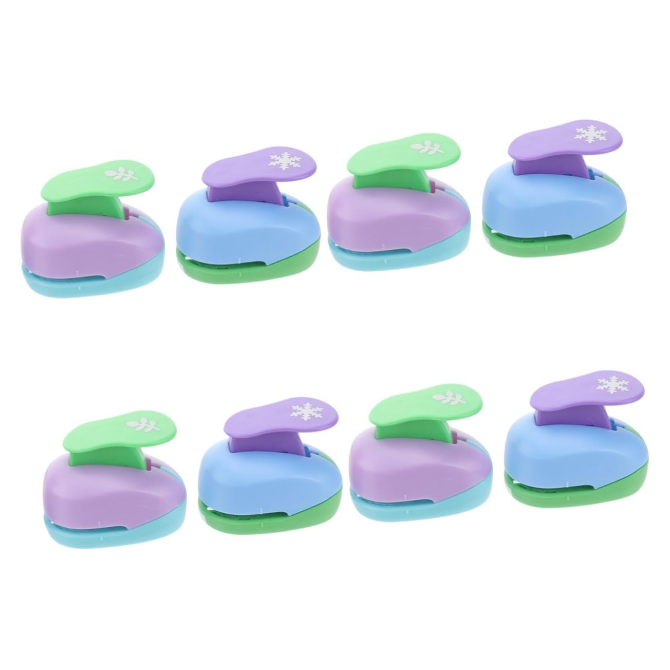ARTIBETTER 4 Set Fustellatrice Manuale Per Carta Puncher Per Diy Strumento Per Carta Per Progetti Creativi Casual 2 Pezzi*4