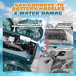 Tecnock Amphibious Remote Control Car Boat, 4WD Gesture RC Cars with Magnetic Charging, 60 Min Playtime, LED Lights, Pool Toys for Kids Ages 6-12, Gift Toys for Boys Girls