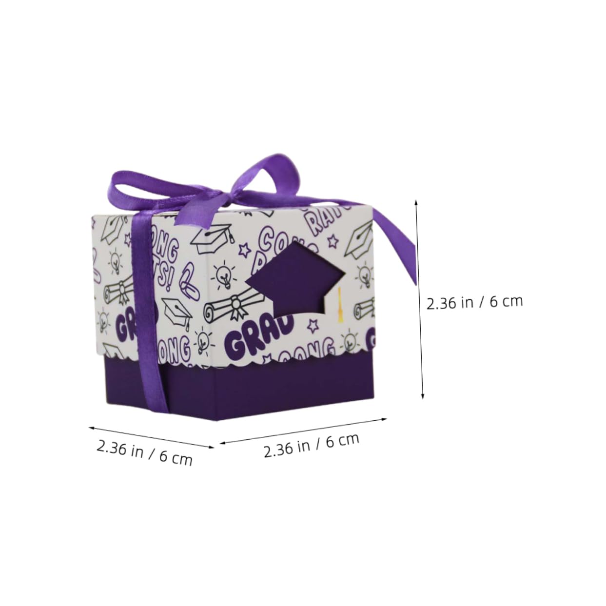 DECOMELODY 50stücke Abschluss Candy Boxen Aus Papier Bonbonschachteln Zum Schulabschluss Süßigkeitenboxen Für Graduation Party Favors Und Dekorationen