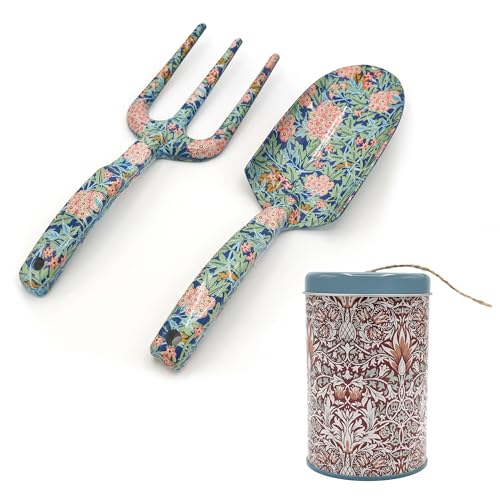 William Morris Gardening Gift Set - Fork, Trowel & Garden Twine, Multicoloured - Image 2