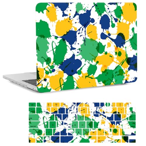 Coque MacBook Pro 16 A2141 au design éclaboussures colorées avec protection Touch Bar