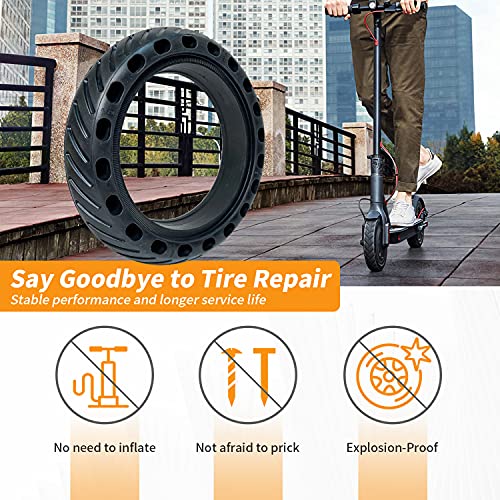Soviny Solid Tire Replacement For Electric Scooter Xiaomi M365 / Gotrax Gxl V2,8.5 Inches Electric Scooter Tires, Explosion Proof Tire, Electric Scooter Wheel's Replacement 【2 Piece】 #TOP3