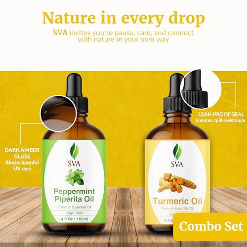 Aceite esencial combo cúrcuma y menta piperita 4 oz miniatura 7