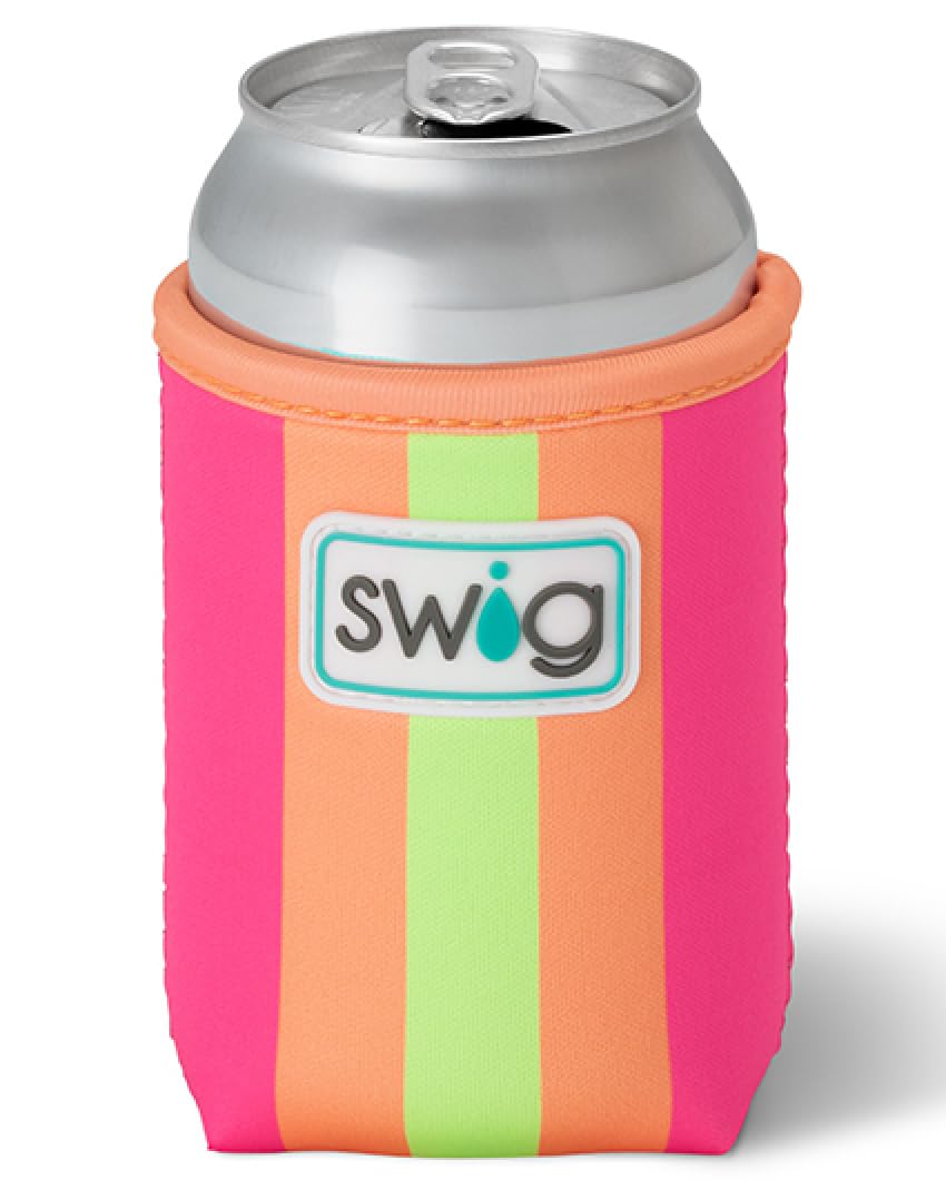 Swig Life Standard Can Coolie, 12oz Can Holder, Neoprene Insulated Cooler with Pocket, Covers for Standard 12 oz Beer Bottles, Beach Accessories for