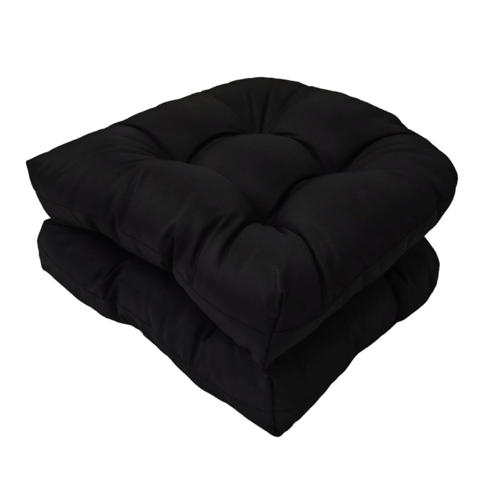 CAIEJSAEN 2pcs Outdoor Chair Cushions, Thicken Indoor U Shaped Kitchen Pad Chair Cushions for Dinning Chairs Comfortable Dining Replacement Mats 48 * 48cm Waterproof Garden Seat Cushion (Dark Gray)