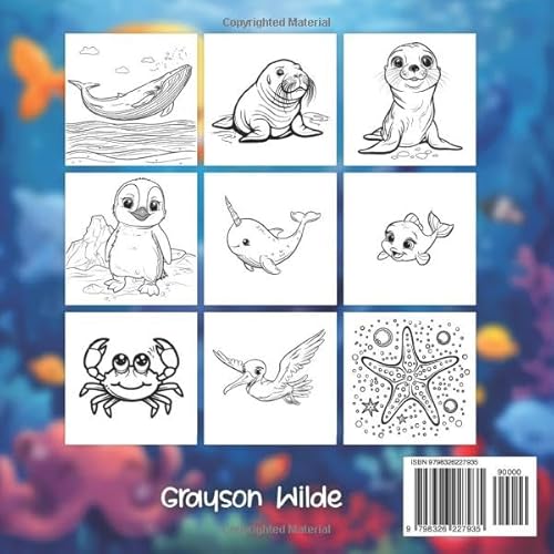Ocean Animals Coloring Book: A Colorful Exploration of Marine Life for Young Adventurers, Ages 4-8