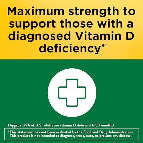 Nature Made Vitamin D3 10000 IU (250 mcg) Maximum Strength, 60 Softgels - image 3