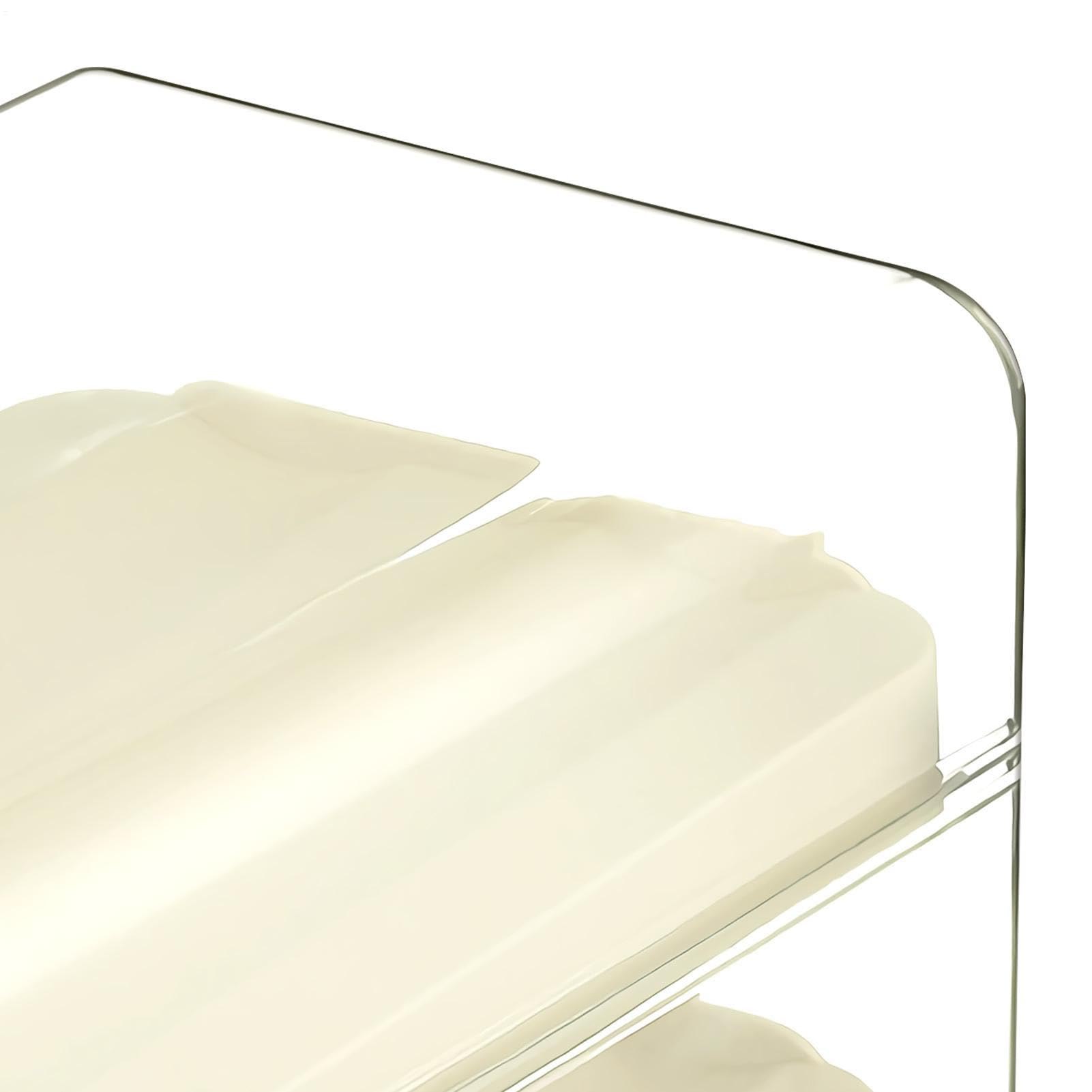 Estante clasificador de almacenamiento transparente para frigorífico | Dispensador automático de huevos para nevera, con cajón, para panadería, hogar, picnic, cocina, restaurante, encimera