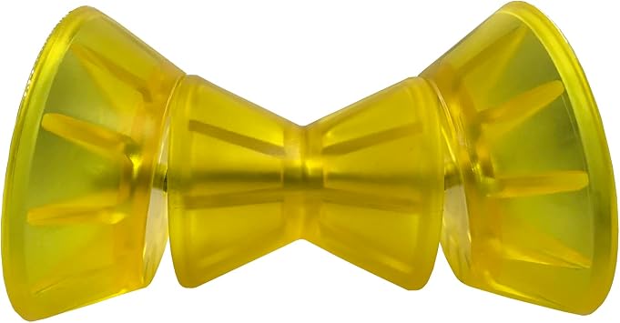 4 Inch Boat Trailer Roller Assembly Fits for 4 Inch Bracket | 4" Boat Trailer Roller Bow Stop Bell Roller with 1/2 Inch Shaft Fits for 4" Wide Bracket, Polyurethane