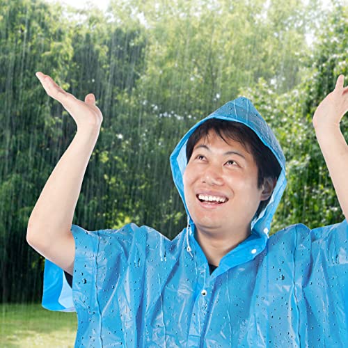 Relaxdays Regenmantel 2er Set, mit Kapuze, Regenponcho wiederverwendbar, Damen & Herren, wasserdicht, lang, leicht, pink