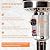 Bigacc Outdoor Patio Heater 41,000BTU Propane Patio Heaters for Outdoor Use With Round Table Design,Tall Standing Hammered Auto Shut Off & Tip-Over Protection, Bronze