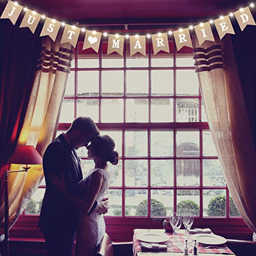 Striscione di Tela Just Married, Banner di Stamina...