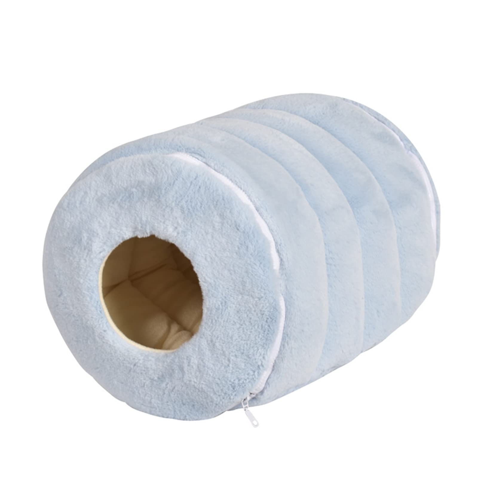 PETCUTE Faltbar Katzentunnel Katzenbett,Super Weich Katzenhöhle,Donut Hundebett für große, Mittelgroße & Kleine Hunde,Waschbares Katzennest mit Reißverschlüssen,Vollständig Abnehmbar