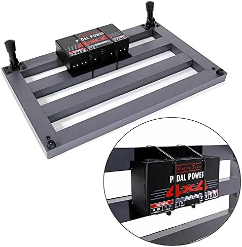 MoonEmbassy Guitar Pedal Board with Carry Bag include Footswitch Topper Aluminum Lightweight Guitar Pedalboard Size 22 x 12"