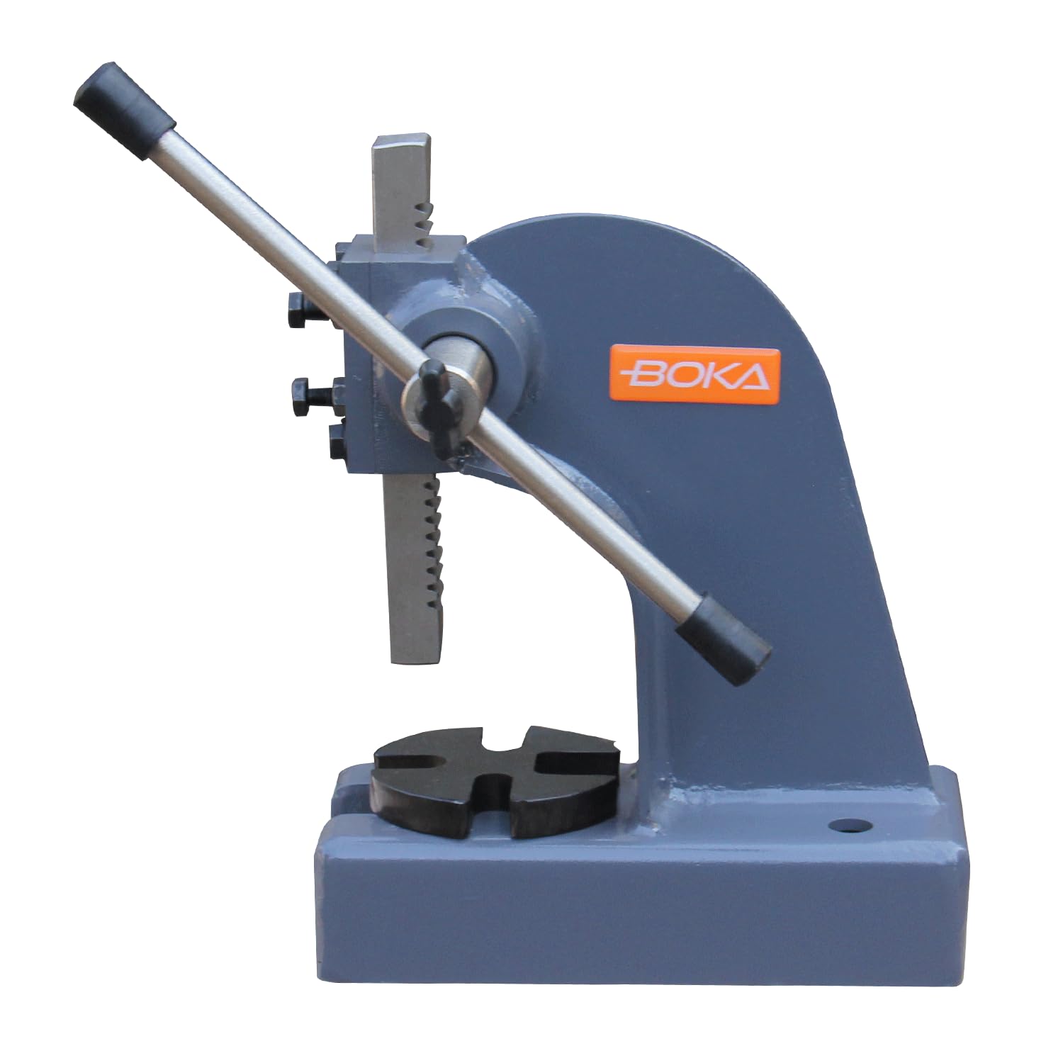 Spremiatrici, pressa per rack da 0,5 tonnellate, pressa a vite alta 80 mm, pressa manuale da scrivania per rivettare fori di punzonatura, piastra di base regolabile in 4 posizioni