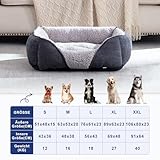 JOEJOY Hundebett Mittelgroße Hunde, Hundekorb Waschbar, Flauschig HundeköRbchen, rutschfest Hundebetten, PlüSch Hundesofa für Hunde und Katzen, 76×61×23 cm