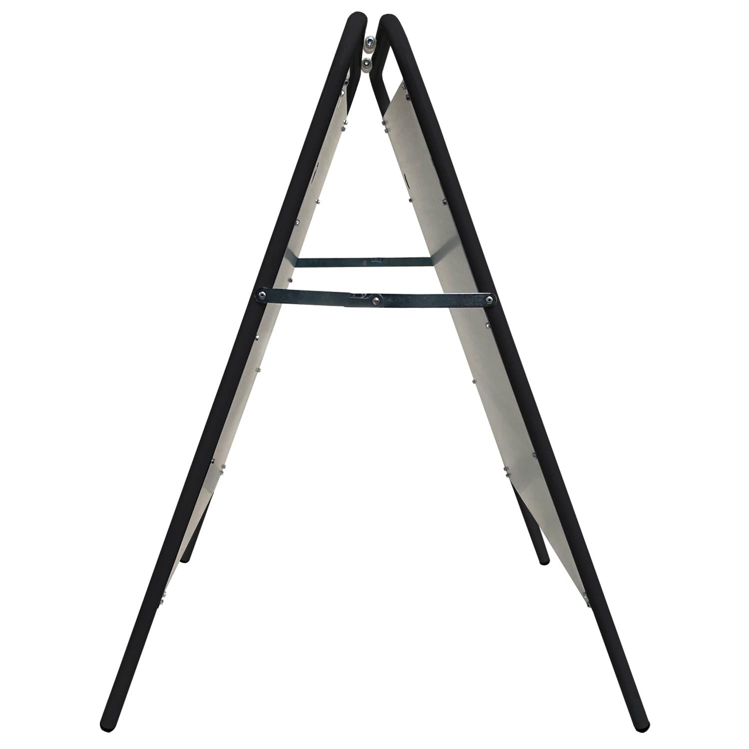 Displaylager - Soporte para póster, negro, acero – Expo Sign 70x100 cm | Caballete doble expositor publicitario | Resistente a la intemperie con paneles frontales APET/acrílico