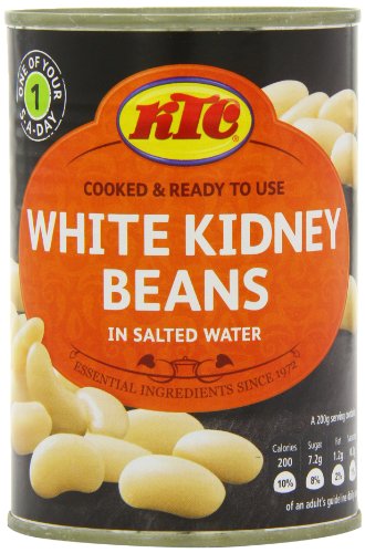 Image of KTC White Kidney Beans Cannellini 400 g (Pack of 12)