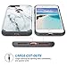 ULAK Compatible with iPhone 7 Plus/iPhone 8 Plus Case Marble, Slim Fit Dual Layer Soft Silicone Gel & Hard Back Cover Bumper Protective Shock-Absorption & Anti-Scratch Hybrid Case, Marble Pattern