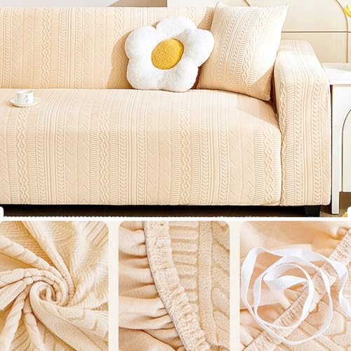 Couvre canape elastique universel en velours pour protège canapé d'angle - 6