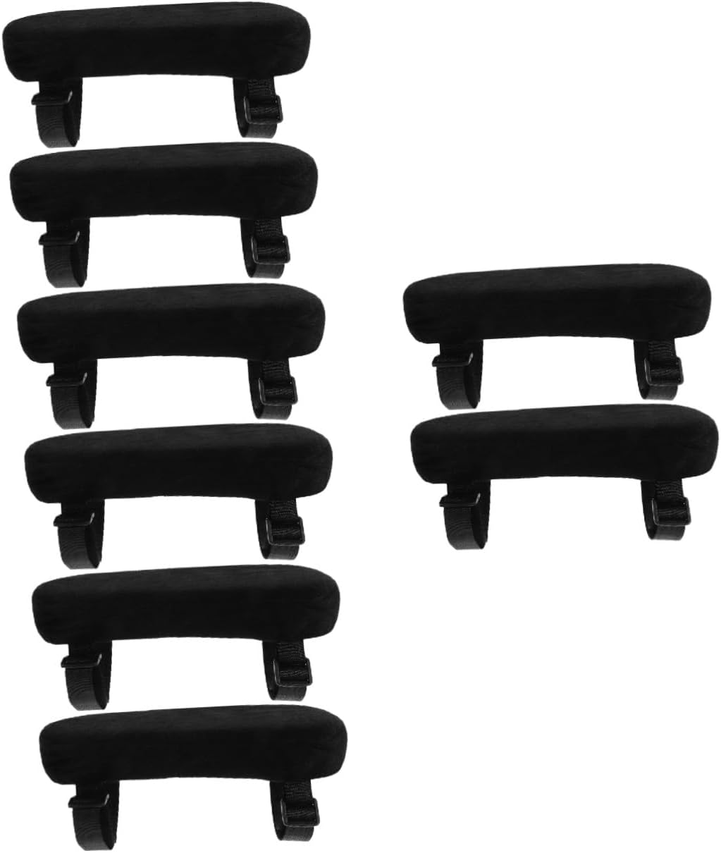 Veemoon 8pcs Chair Armrest Pads for Office Chairs Comfortable Memory Arm Covers for Elbow Support Breathable Material for Use