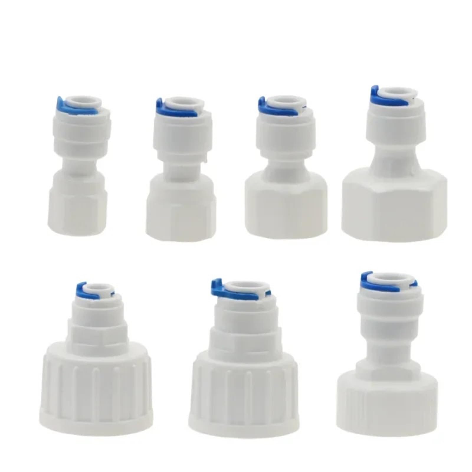 Mexeword One Color Pipe Quick Connector Fitting Aquarium Reverse Osmosis Ro 1/4" 3/8"