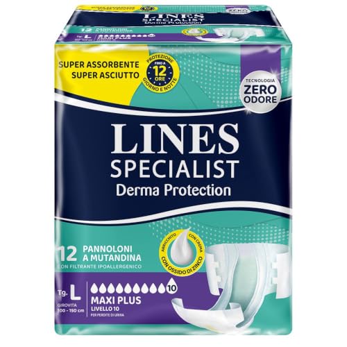 FATER SpA Pannolone Mutandina Lines Specialist derm AP l 12 Pezzi