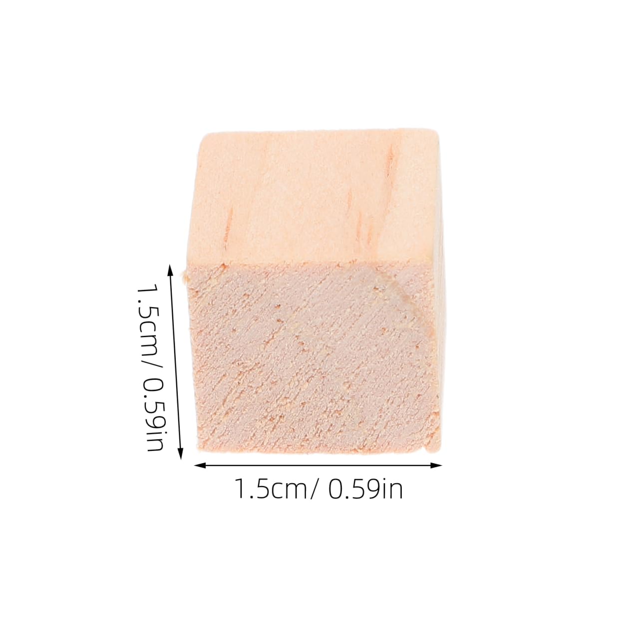 AUTSUPPL 100Pcs DIY Wooden Craft Cubes 0.59 Inch Blocks for Kids and Adults Smooth Wood Building Material Blocks for Creative Arts Home Decoration and Educational Projects - Image 2