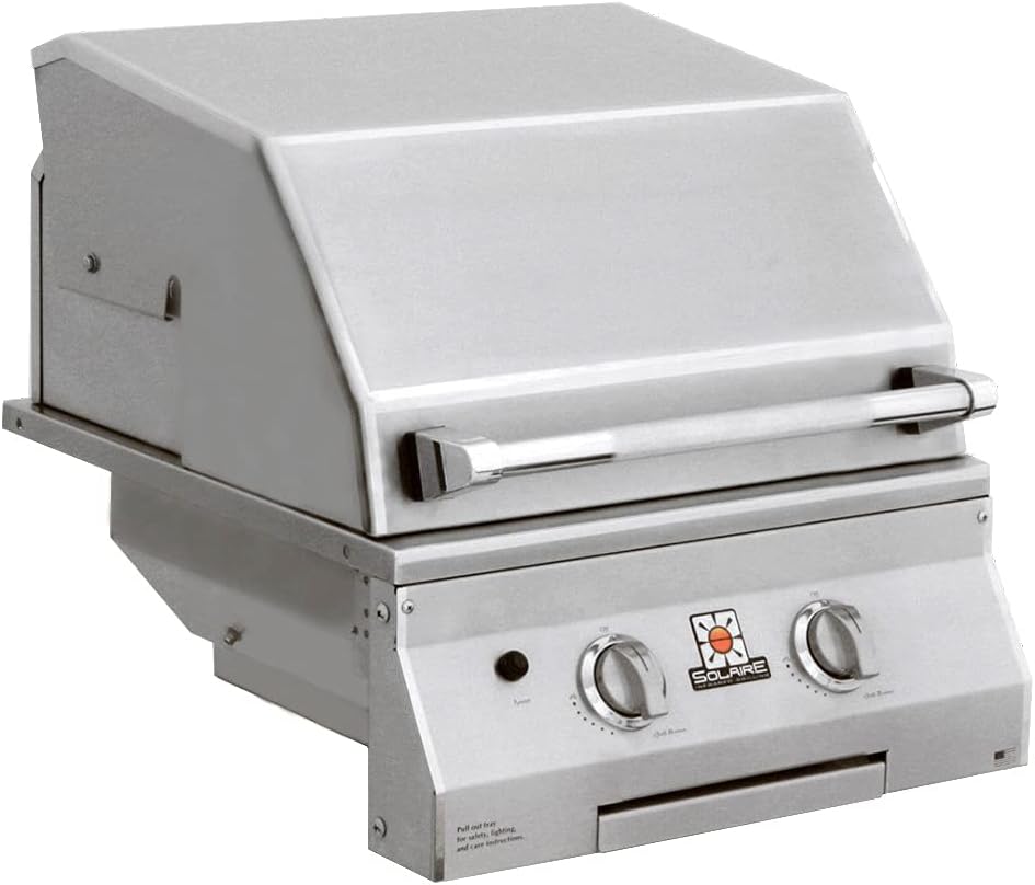 Solaire Deluxe Convection Built-in Grill (SOL-IRBQ-21GXL-NG), 21-Inches, Natural Gas
