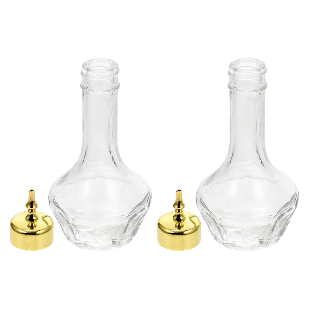 Botellas de vidrio para bitter de bar, set de 2 piezas de 50ml para coctelería