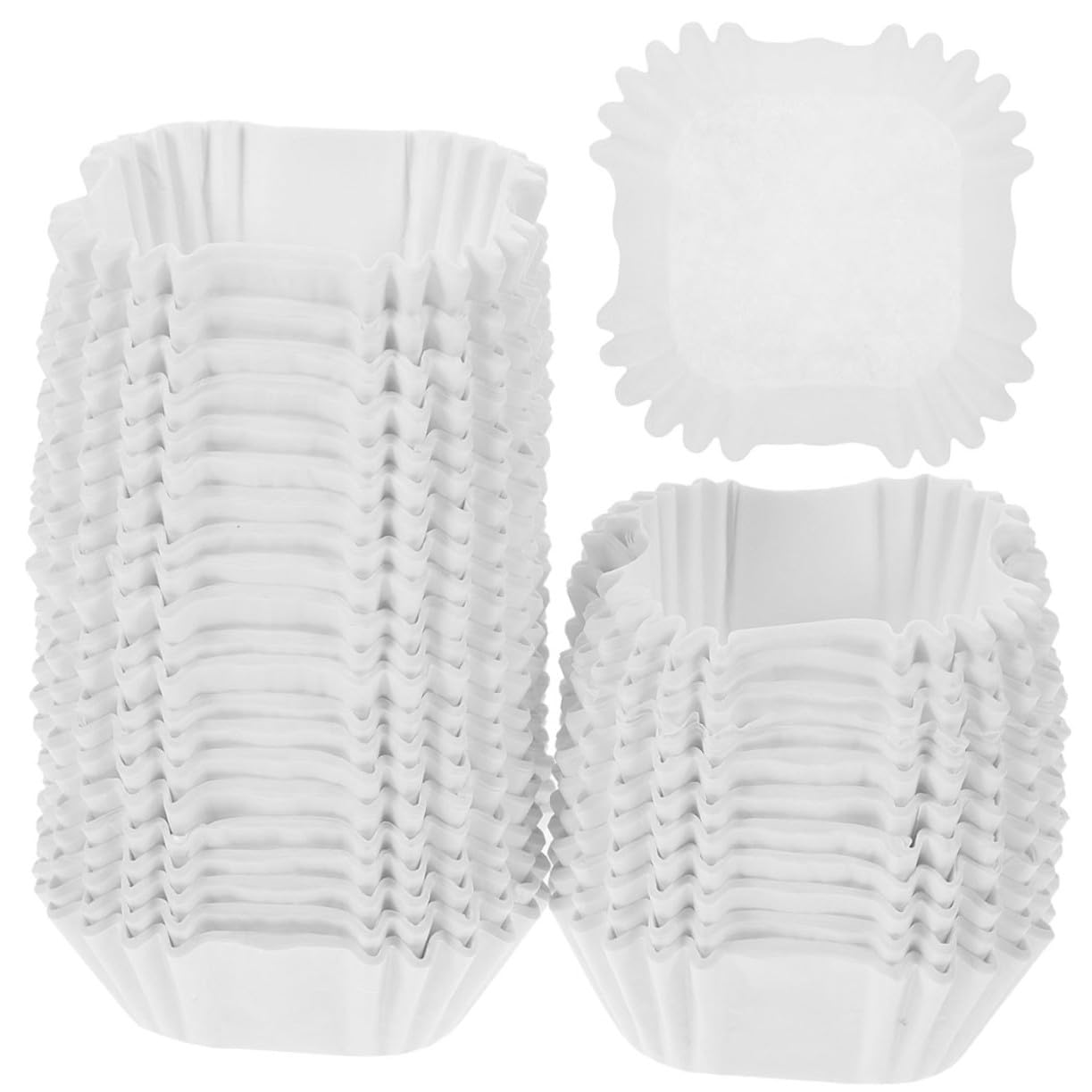 Caissettes à Muffins en Papier 2000pcs Blanches, Moules à Muffins