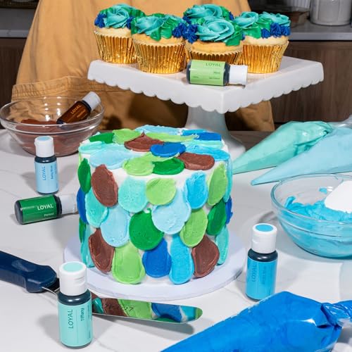 Image of Loyal Gel Food Coloring | Vibrant Color for Buttercream, Fondant, Royal Icing, Gum Paste, Marzipan and Cake Batter | Gel-Based Concentrated Food Dye - 20ml Mint