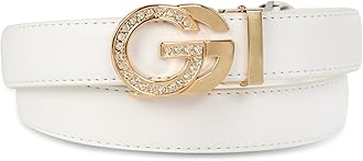 Women's Leather Belt with Buckle - Ideal for Dresses, Jeans, and Coats