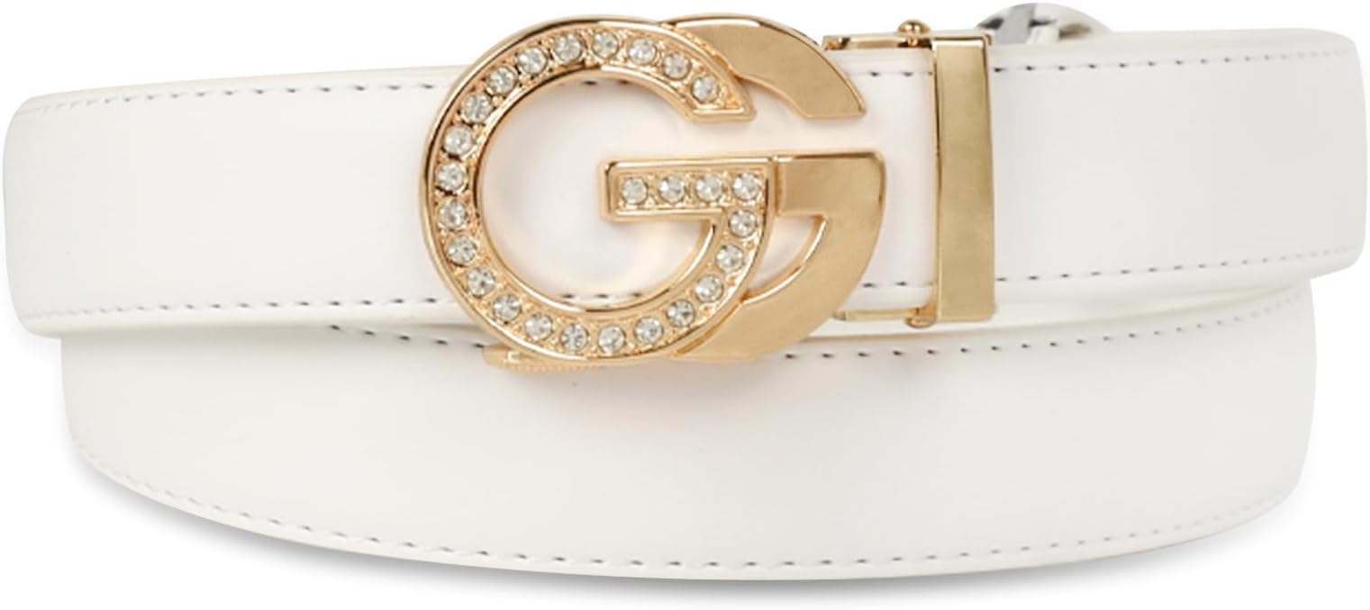 Women's Leather Belt with Buckle - Ideal for Dresses, Jeans, and Coats