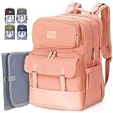 PILLANI Diaper Bag Backpack, Baby Bag for Boys & Girls,Diaper Backpack,Large Baby Diaper Bag for Mom