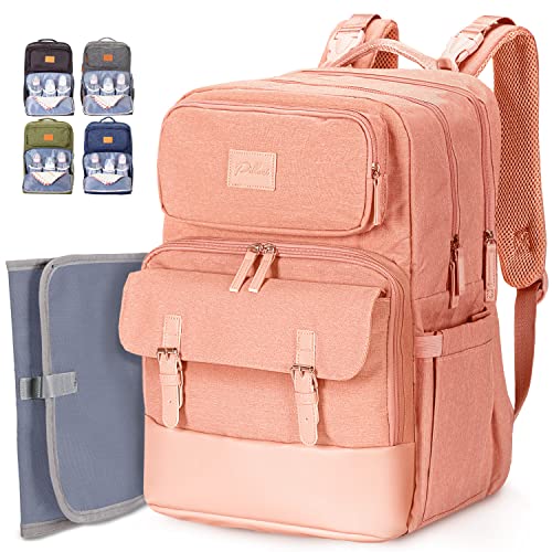 Pillani Diaper Bag Backpack, Baby Bag For Boys & Girls,Diaper Backpack,Large Baby Diaper Bag For Mom & Travel W/Changing Pad #TOP19