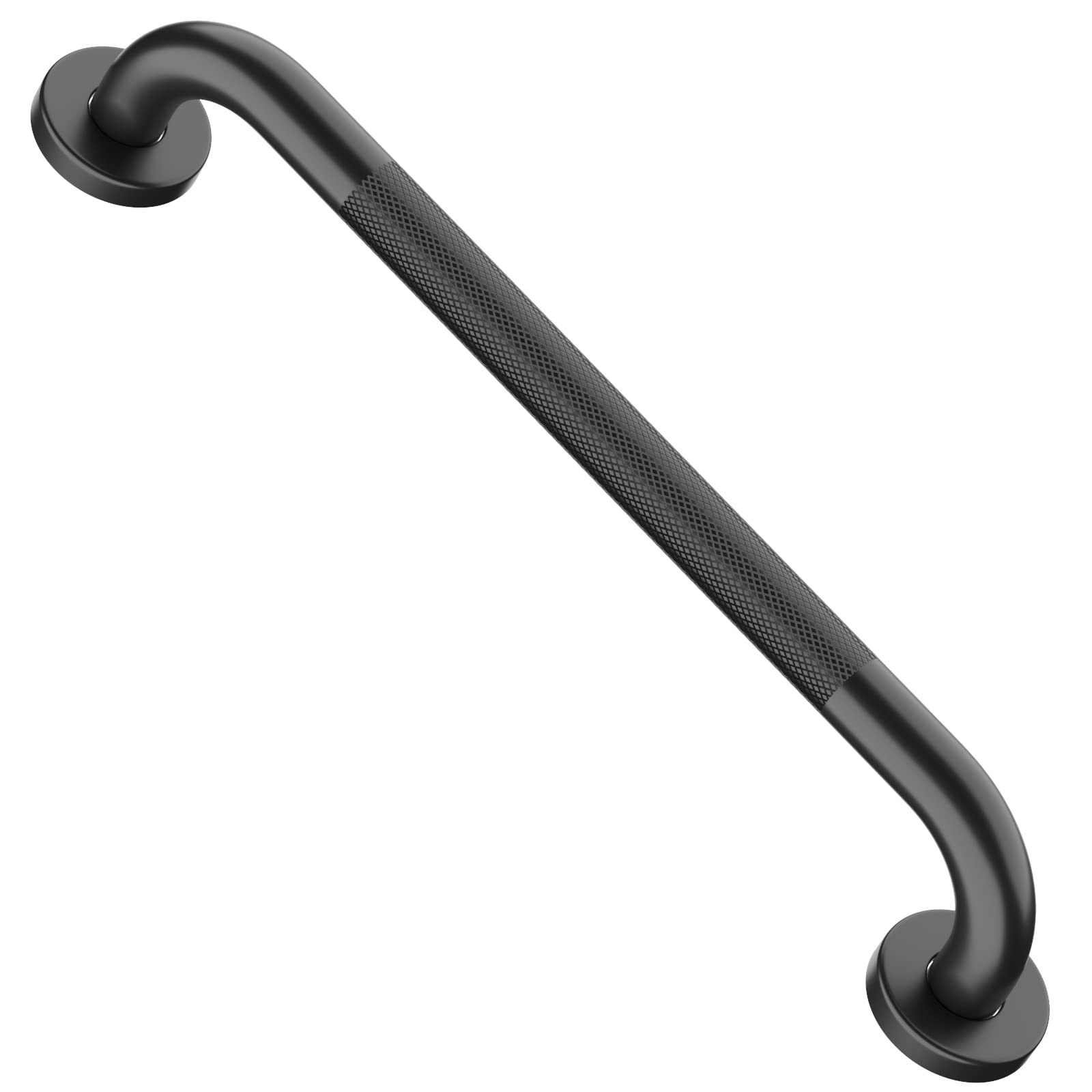 Oil Rubbed Black Shower Grab Bars 20 Inch w/Anti-Slip knurled Grip, iMomwee Stainless Steel Wall Mount Bathroom Safety Balance Handrail, Handicap Elderly Senior Assist Textured Grab Bar Handle