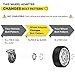 StanceMagic - 1in Wheel Adapters (Changes Bolt Pattern) Converts 5x114.3 to 5x100 (73.1mm Bore, Metric 12x1.5 Studs Nuts) 5x4.5 to 5x100 Silver Spacers, 1 inch, 25mm, 2pcs