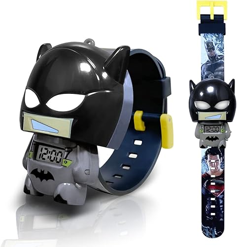 Reloj de superhéroe para niños, reloj digital para niños y niñas, fácil de leer, lindo reloj de pulsera de dibujos animados, regalo para vacaciones,